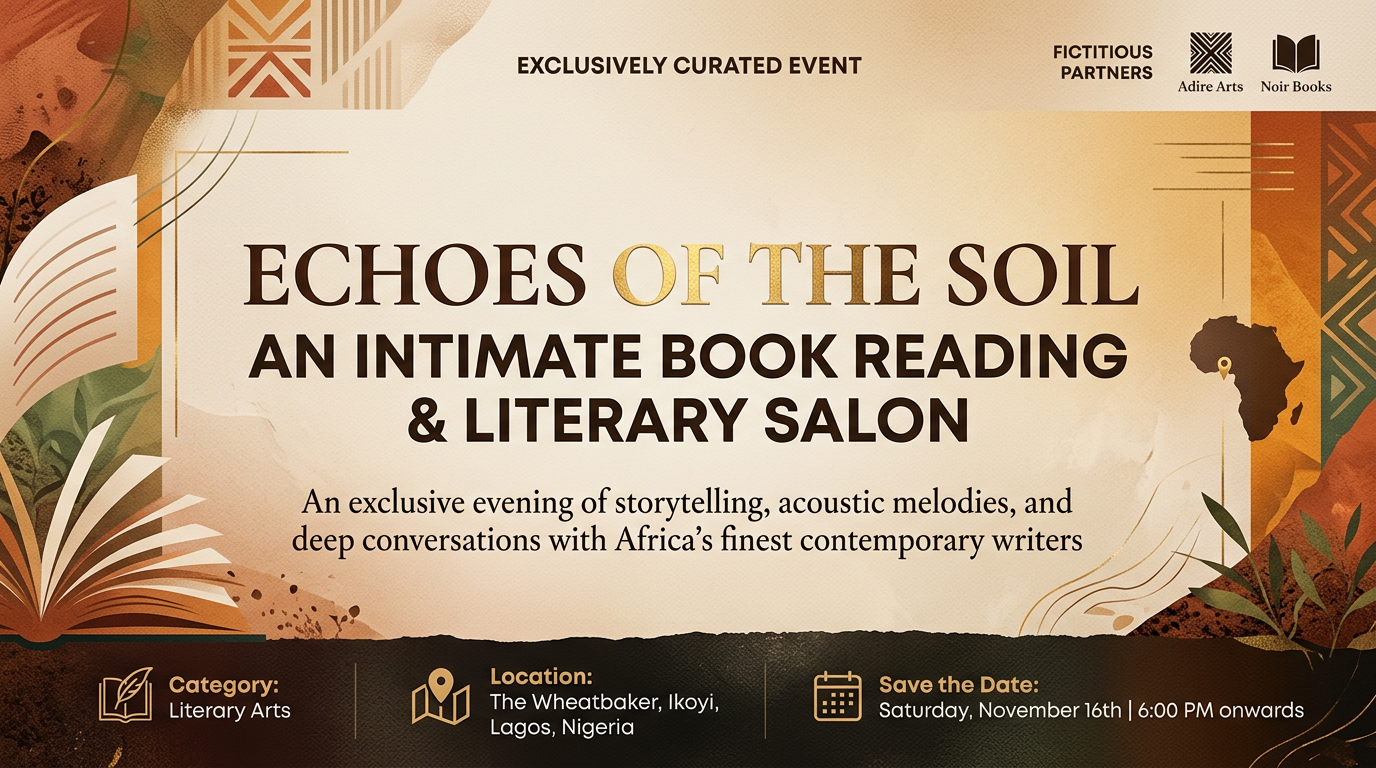 Echoes of the Soil: An Intimate Book Reading & Literary Salon banner
