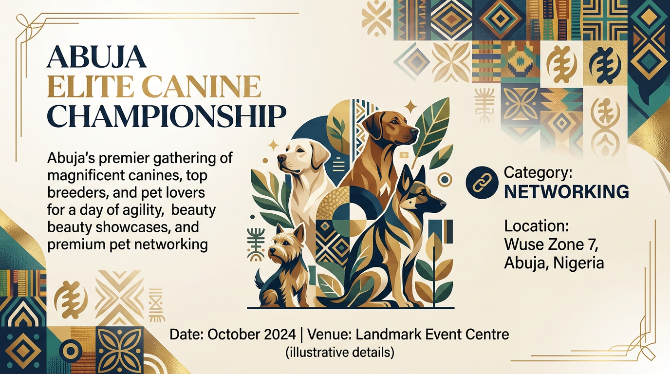 Abuja Elite Canine Championship banner