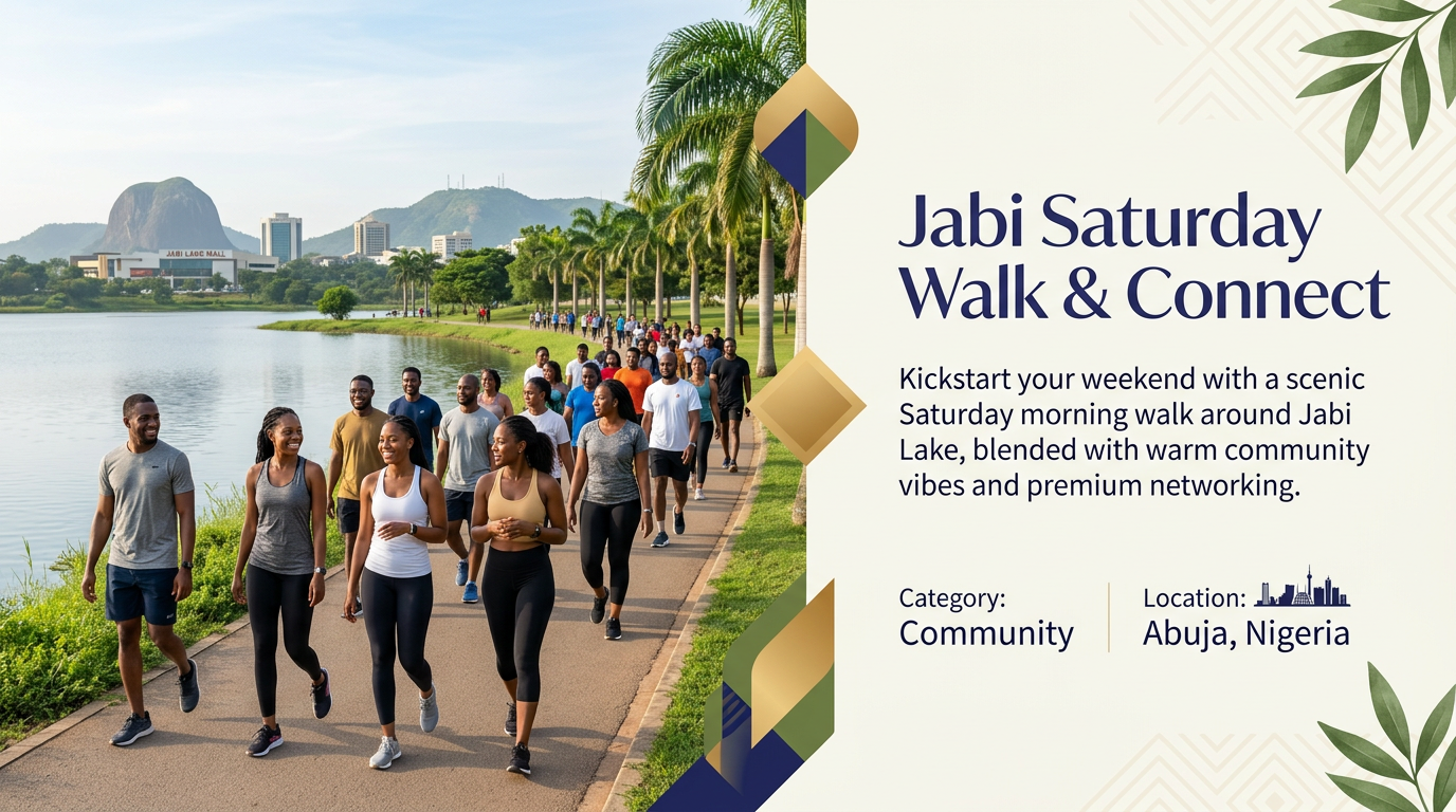 Jabi Saturday Walk & Connect banner